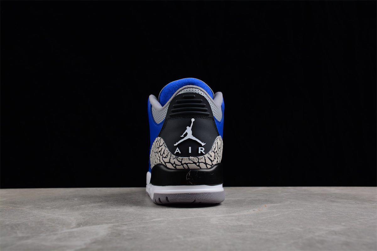 Foreign trade version of Air Jordan 3 "Varsity Royal" Shoes braveps