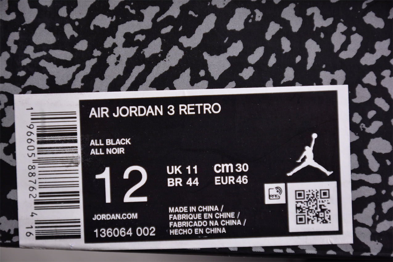 Air Jordan 3 "Black Cement" shoes braveps