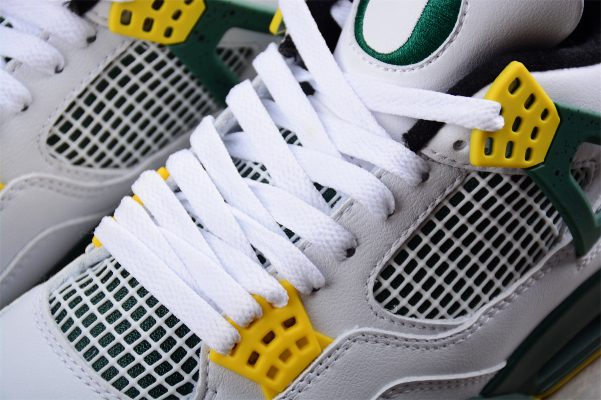 Air Jordan 4 PE Oregon White Green Shoes braveps