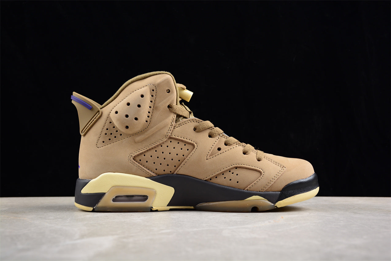 Air Jordan 6 Gore-Tex "Brown Kelp" Green  Shoes braveps