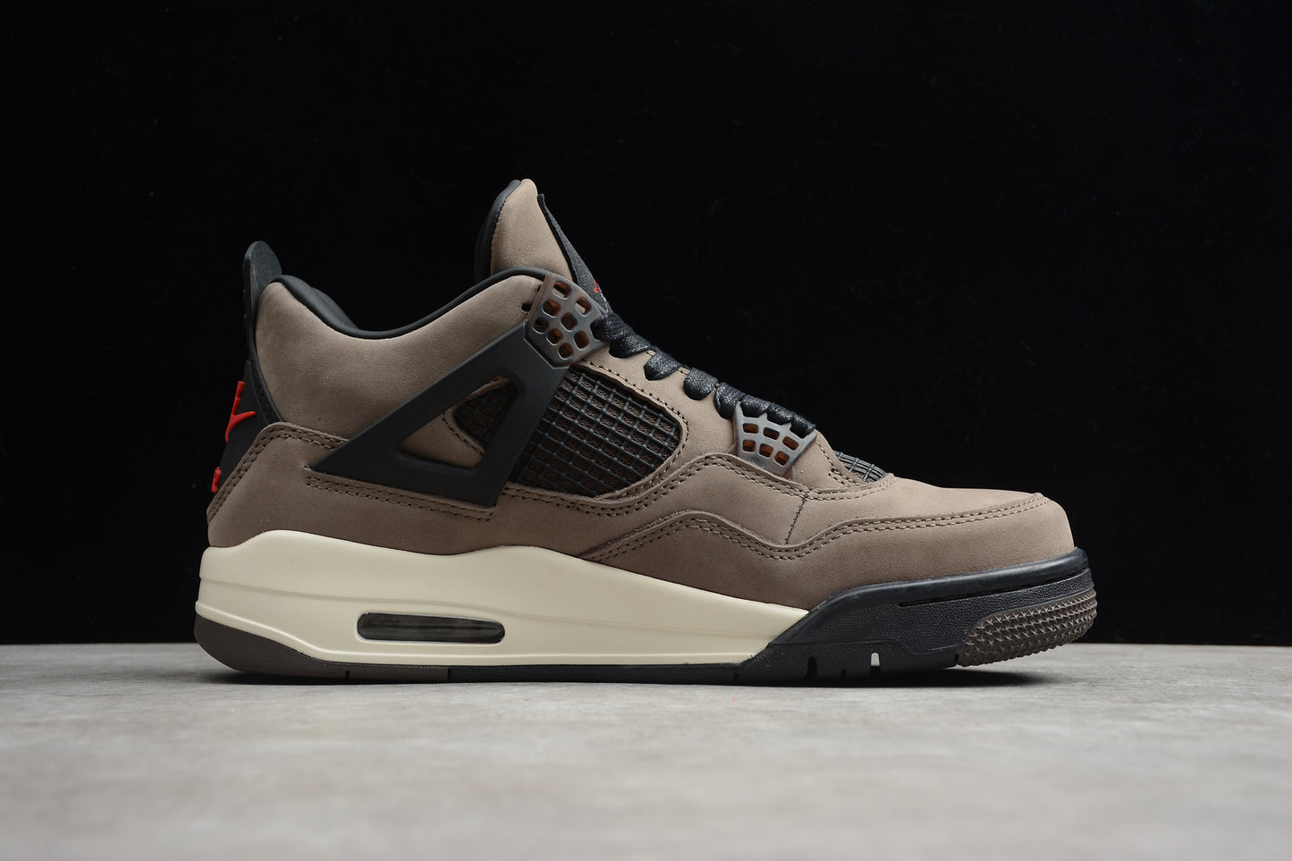 R43 Air Jordan 4 Khaki Black Shoes braveps