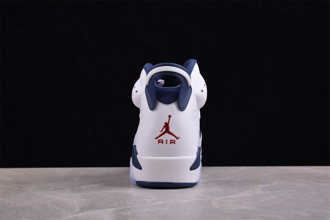 Air Jordan 6 “Olympic” Retro Dark Blue and Red  Shoes braveps