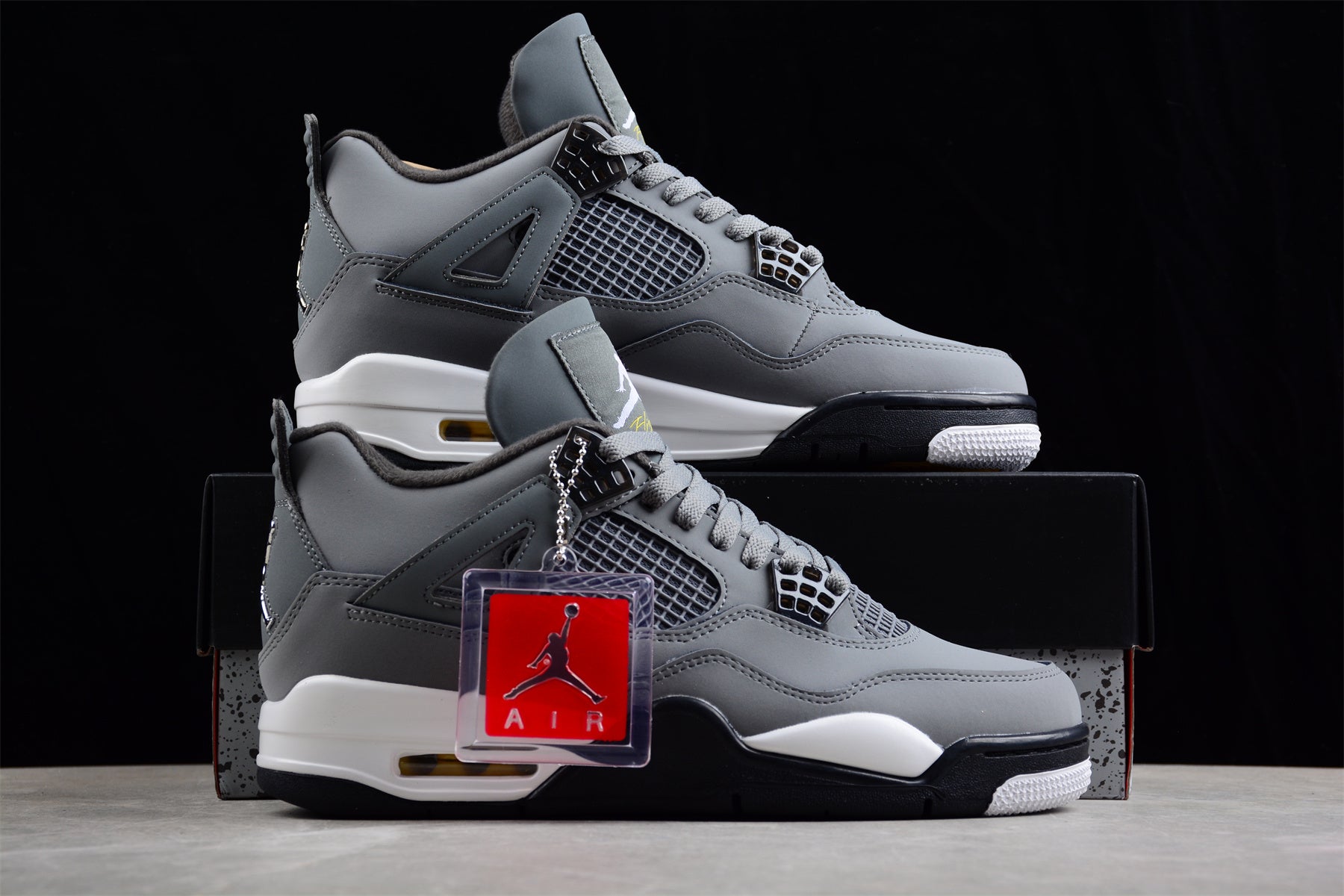 version of Air Jordan 4 Retro "Cool Grey" Shoes braveps