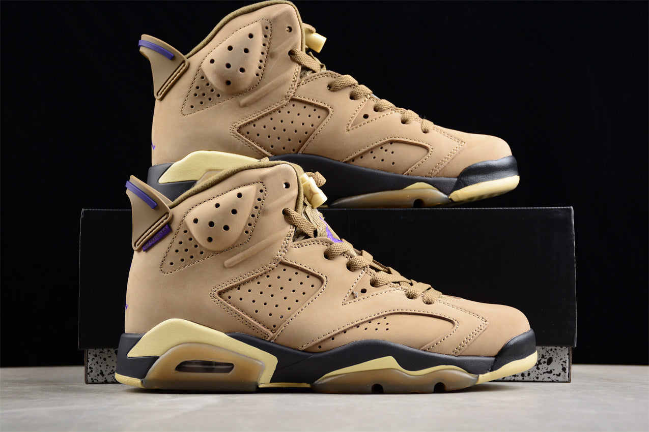 Air Jordan 6 Gore-Tex "Brown Kelp" Green  Shoes braveps