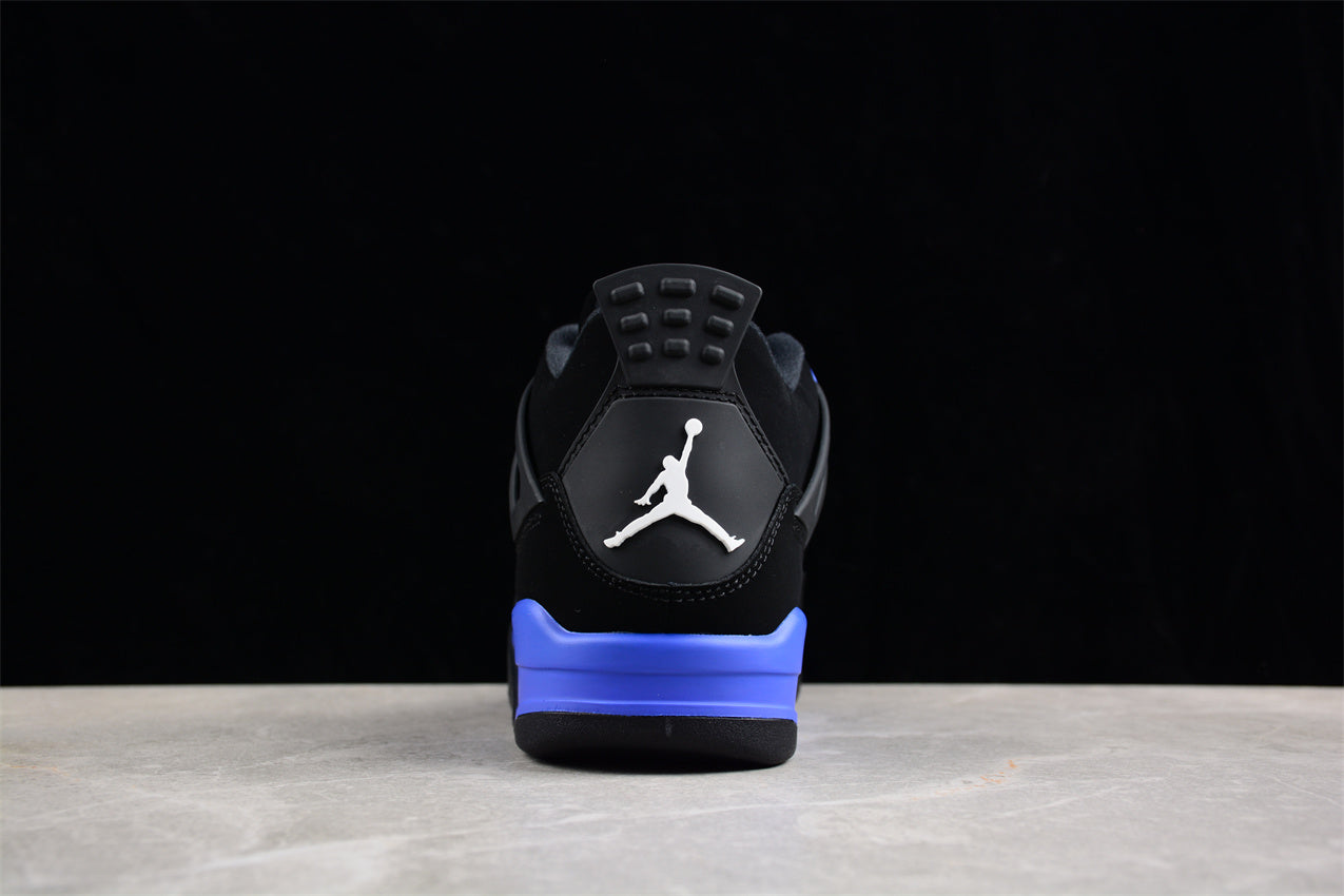 Air Jordan 4 Retro "Heilan" Black and Blue Shoes braveps