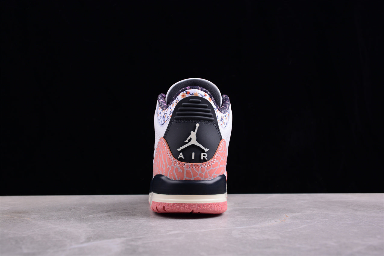 Air Jordan 3 GS "Red Stardust" white pink shoes braveps