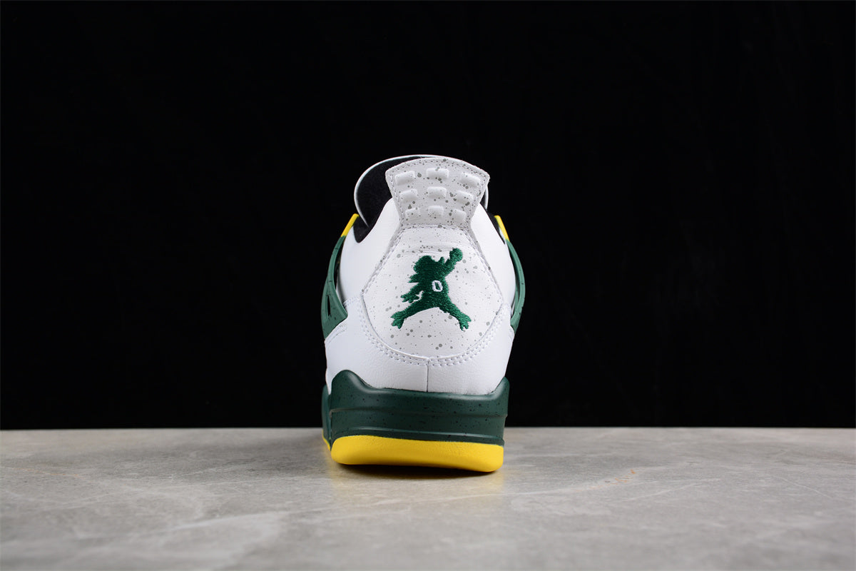 Air Jordan 4 PE Oregon White Green Shoes braveps