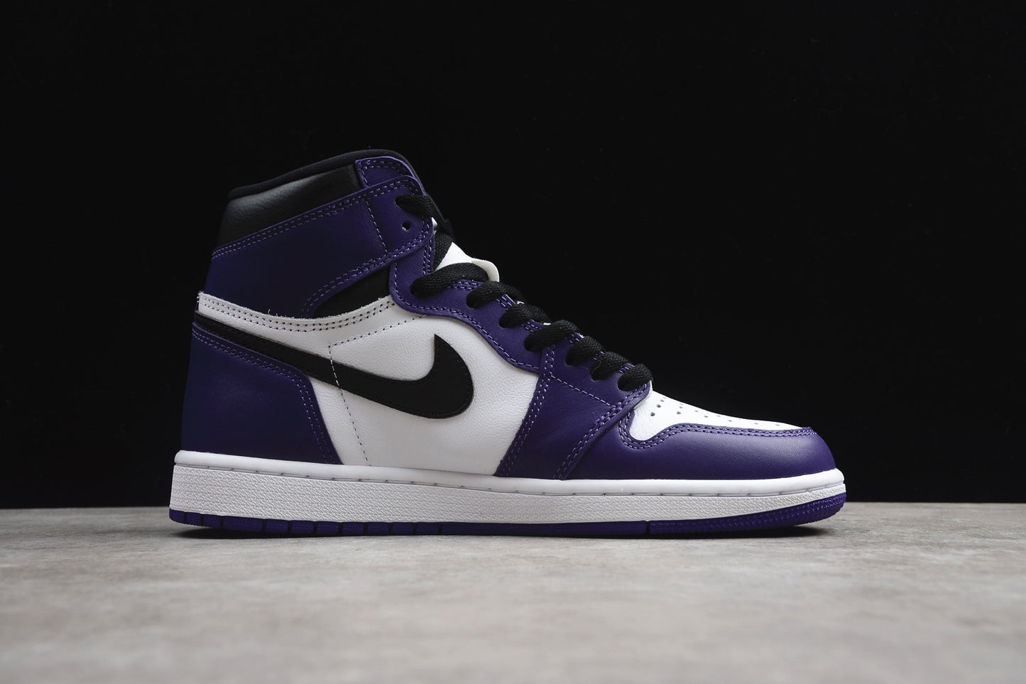 R42 CJ Jordan 1 High Top White Purple braveps