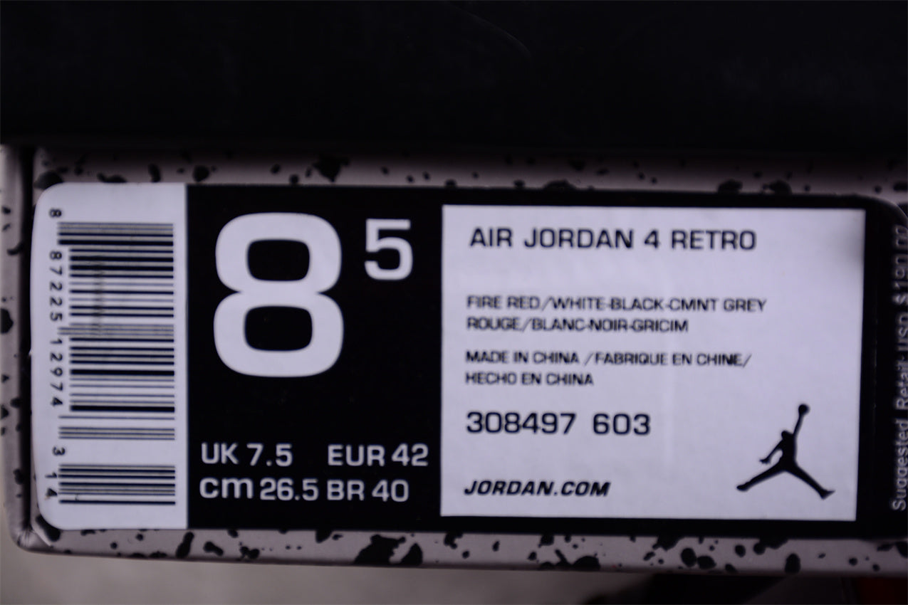 Air Jordan 4 Retro "Toro Bravo" Shoes braveps