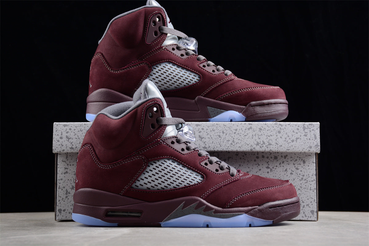 Pure original version of Air Jordan 5 "Burgundy" Shoes braveps