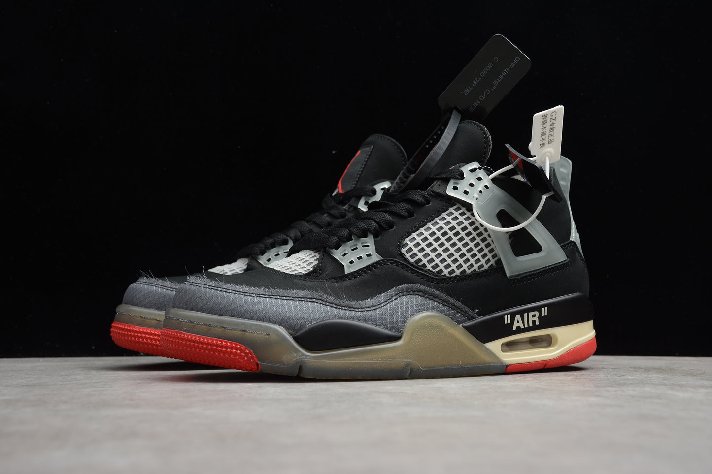 R48 Off-White™ x Air Jordan 4 Retro Shoes braveps