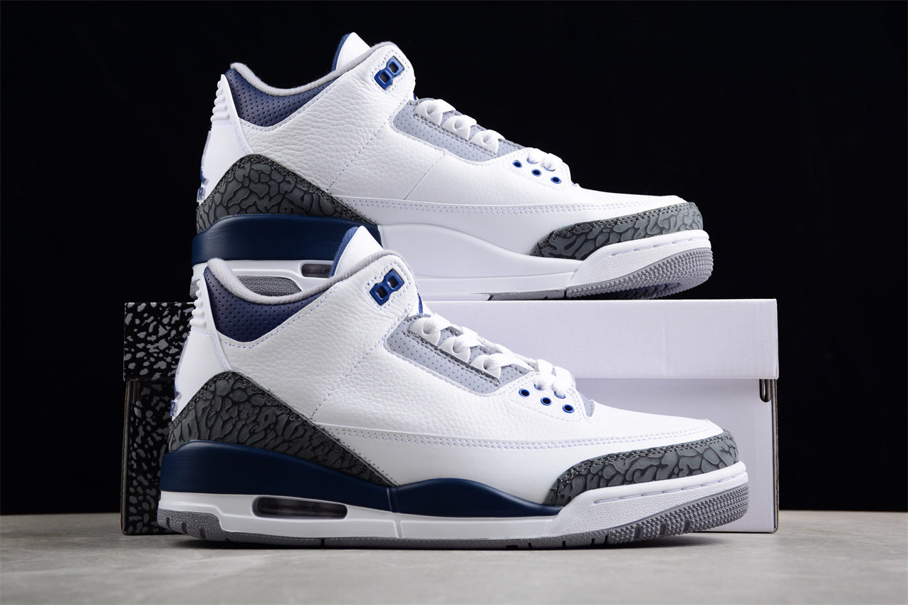 Air Jordan 3 Retro "Midnight Navy" Shoes braveps