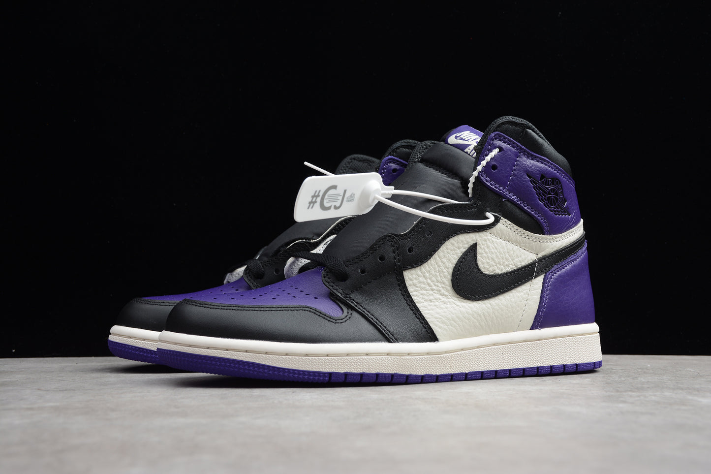 R40 CJ Jordan 1 High Top Purple, White & Black braveps