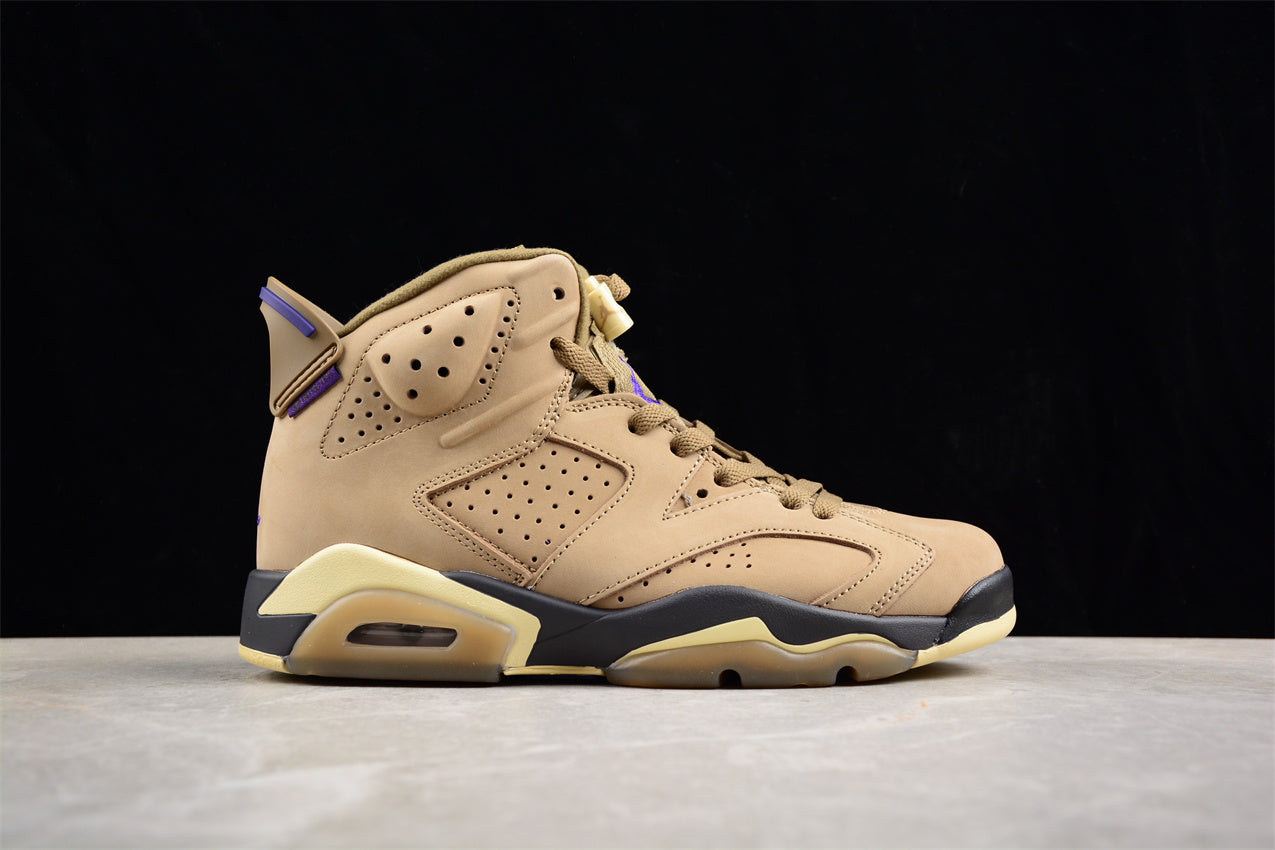 Air Jordan 6 Gore-Tex "Brown Kelp" Green  Shoes braveps