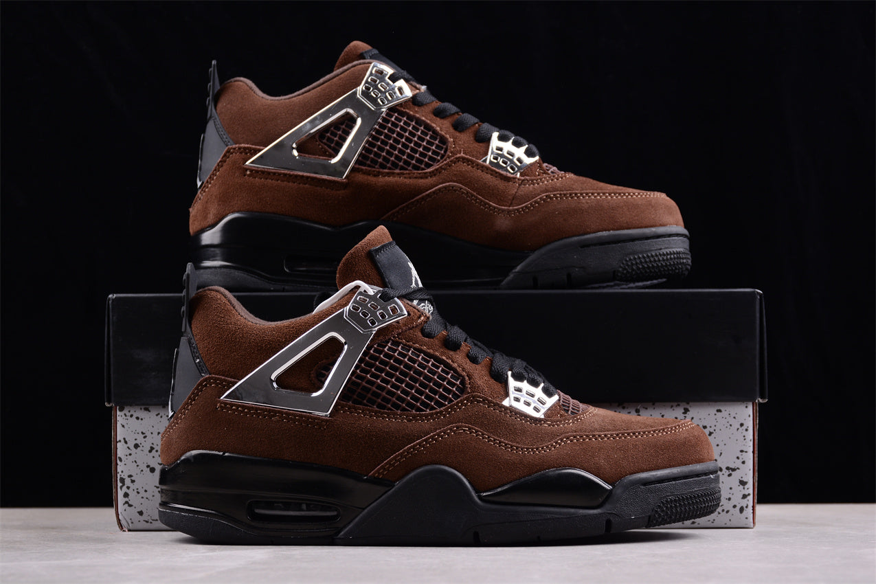 Nike Air Jordan 4 Retro "Sliver Brown" Shoes braveps