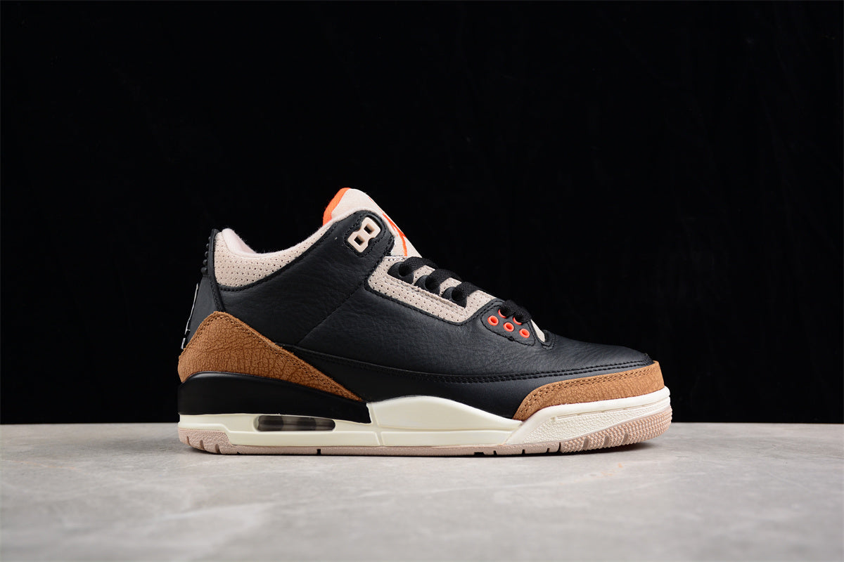 Air Jordan 3 SE "Denim" Black Brown Shoes braveps