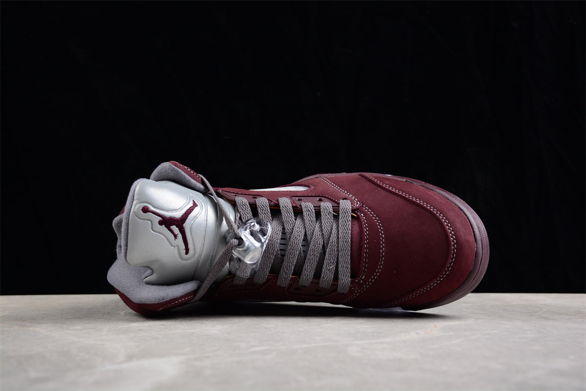 Pure original version of Air Jordan 5 "Burgundy" Shoes braveps