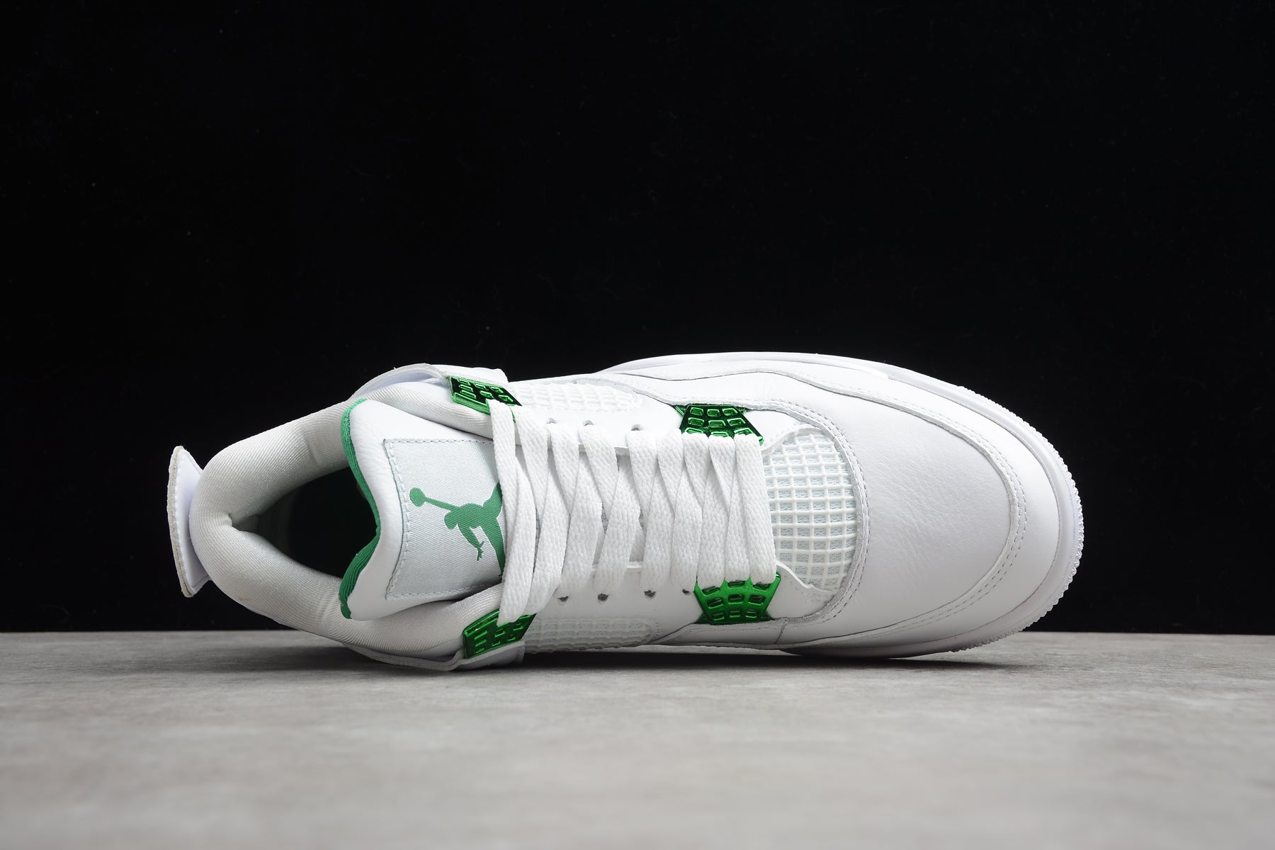 R38 Air Jordan 4 White Green Shoes braveps