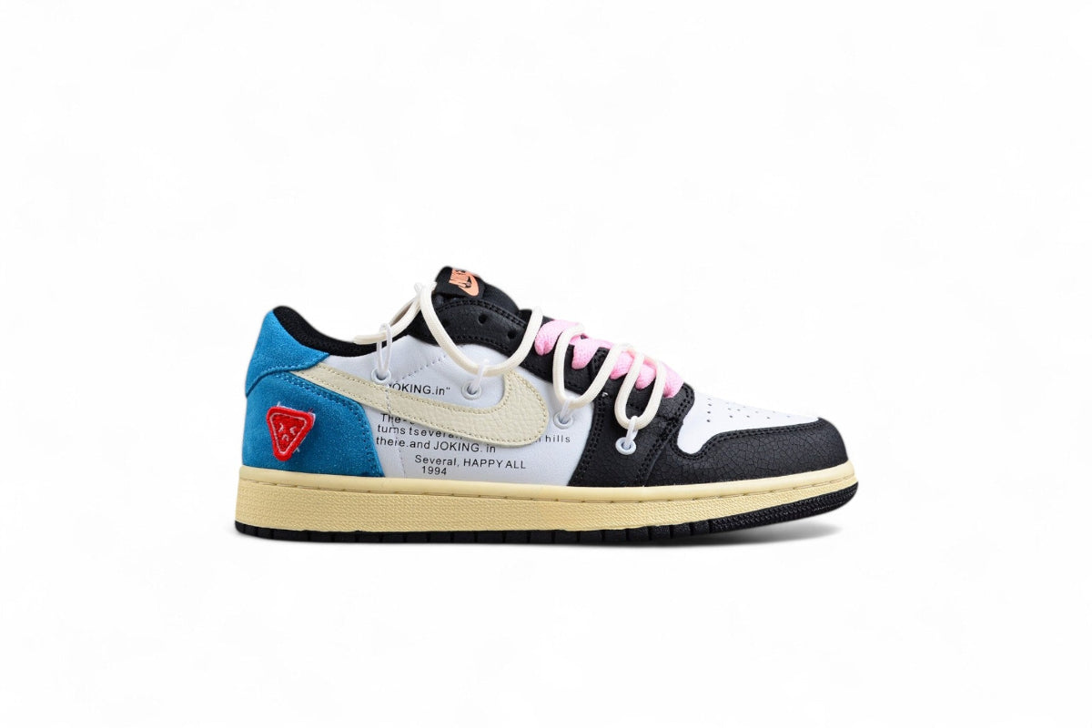 Nike Air Jordan 1 Low GS"White/Black/Pink" braveps