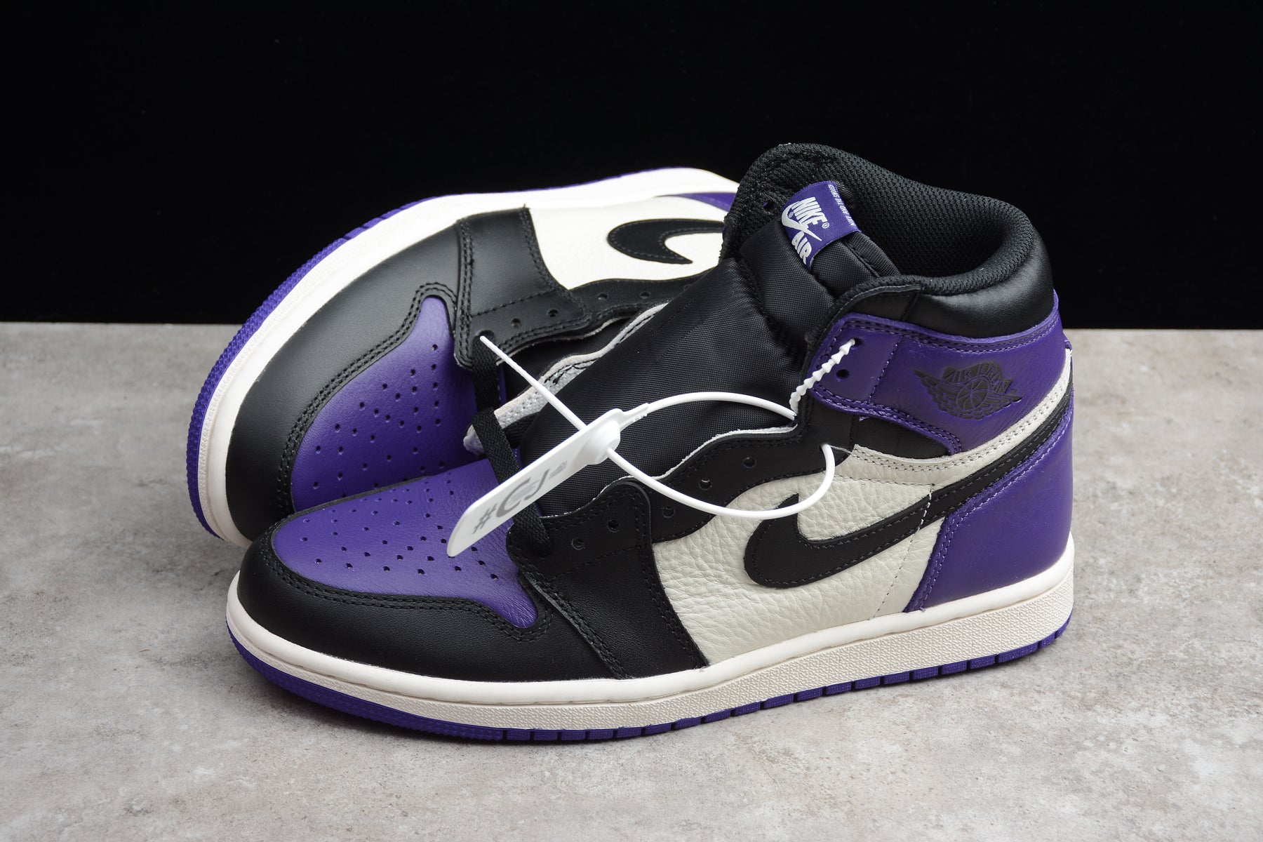 R40 CJ Jordan 1 High Top Purple, White & Black braveps