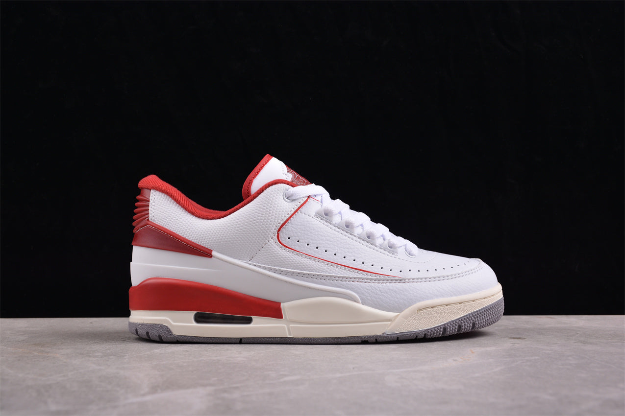 Air Jordan 2/3 Retro white and red shoes braveps