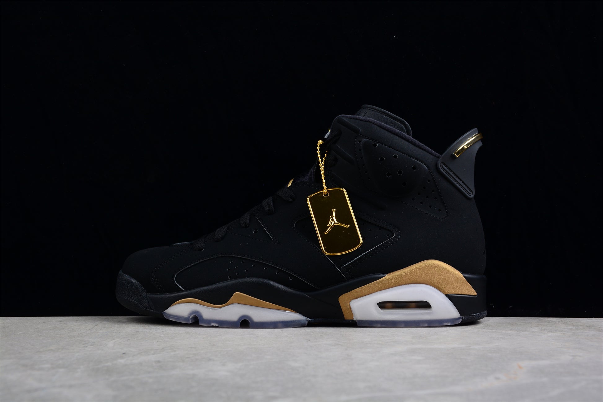 Air Jordan 6 DMP Retro Black Gold Shoes braveps