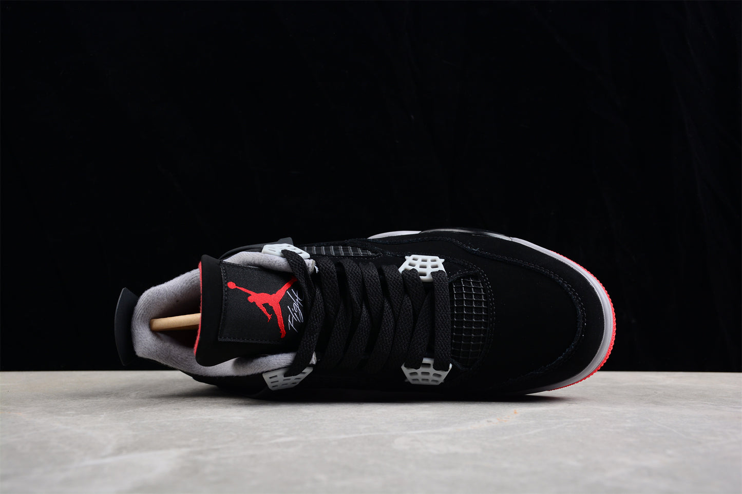 Air Jordan 4 Black and Red Shoes braveps