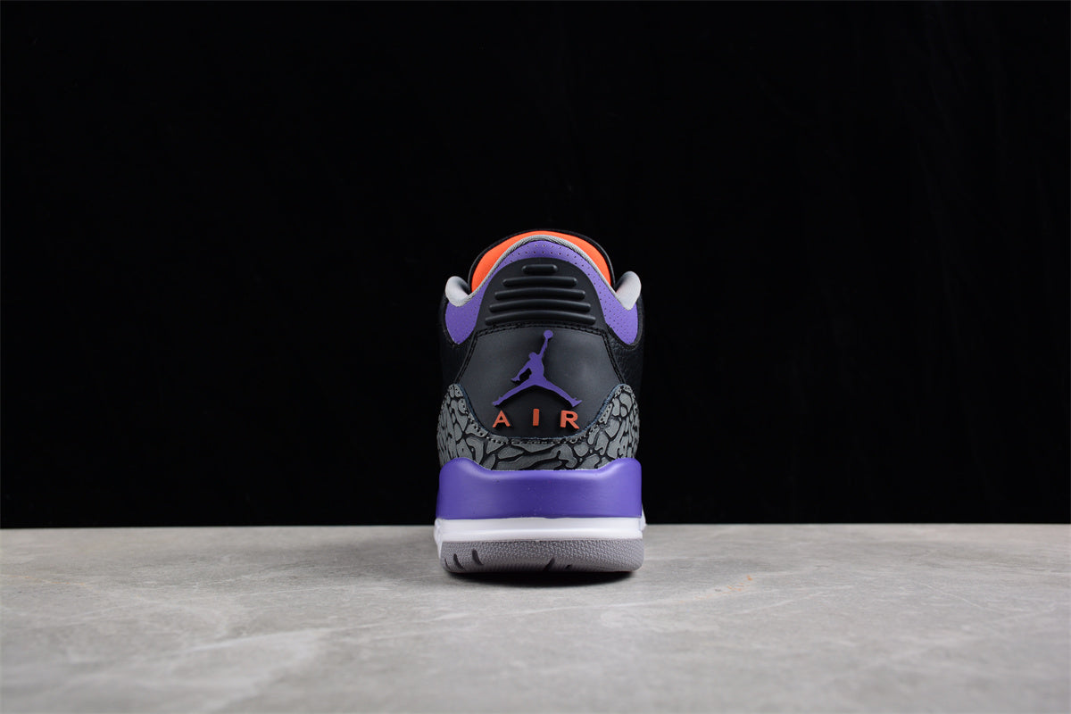 Foreign trade version of Air Jordan 3 "Court Purple" Shoes braveps