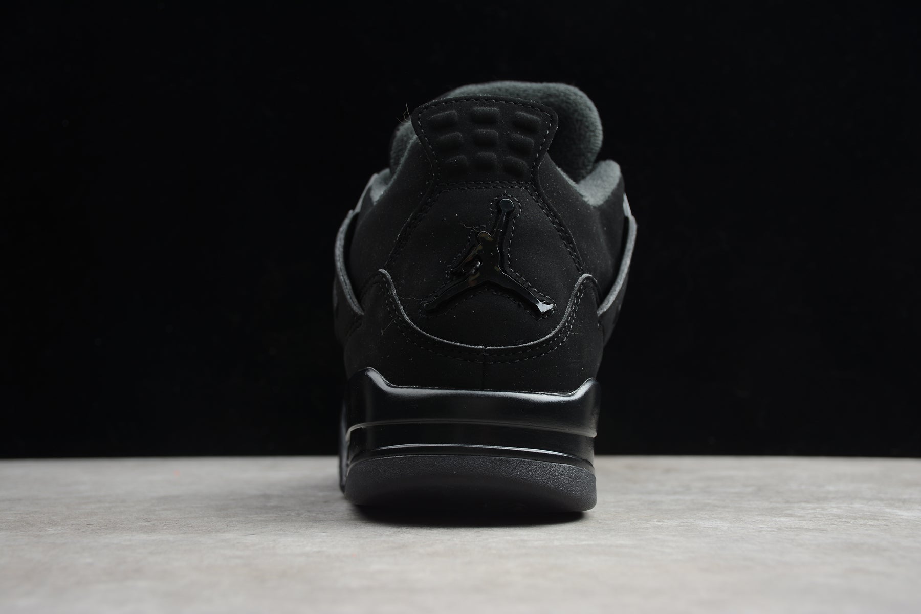 R38 Air Jordan 4 all Black Shoes braveps