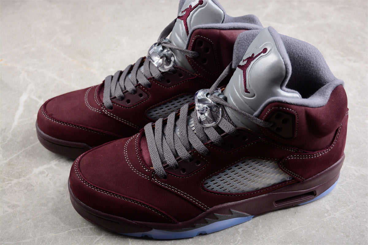 Pure original version of Air Jordan 5 "Burgundy" Shoes braveps