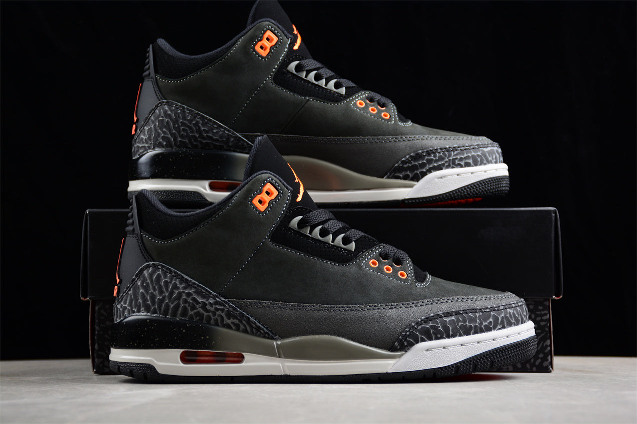 Air Jordan 3 Retro "Fear" Dark Gray Shoes braveps