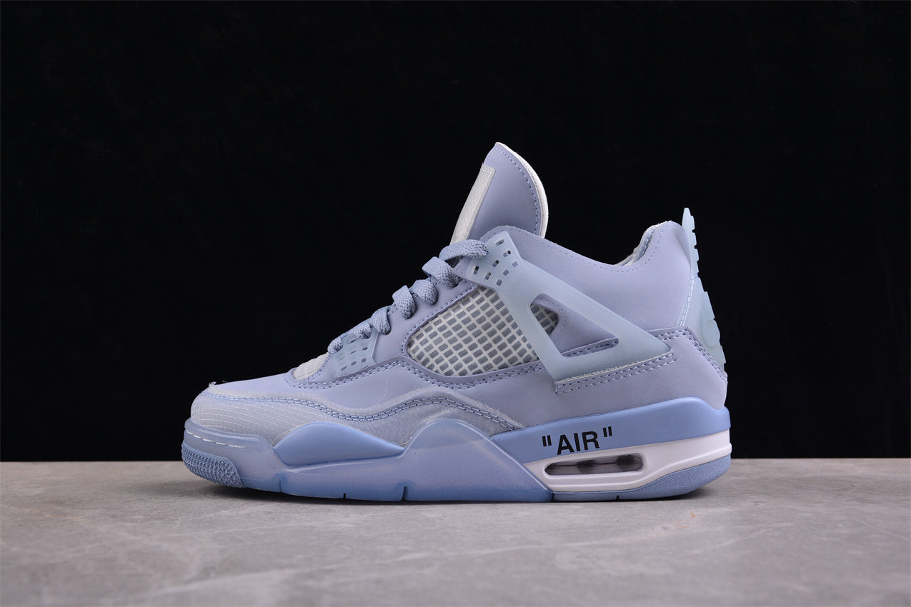 Off-White x Air Jordan AJ4 Retro 'Cream/Sail' Shoes braveps