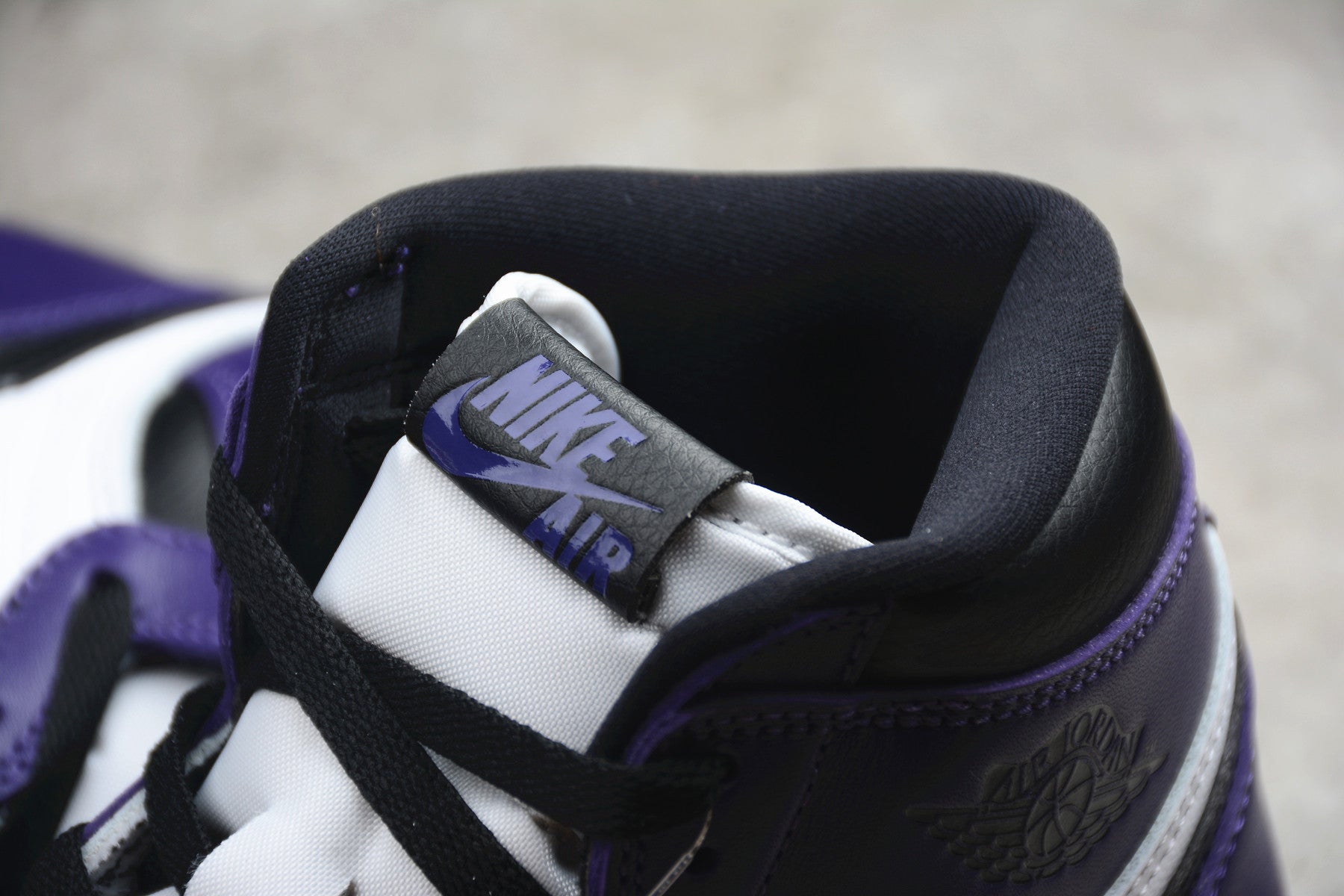 R42 CJ Jordan 1 High Top White Purple braveps