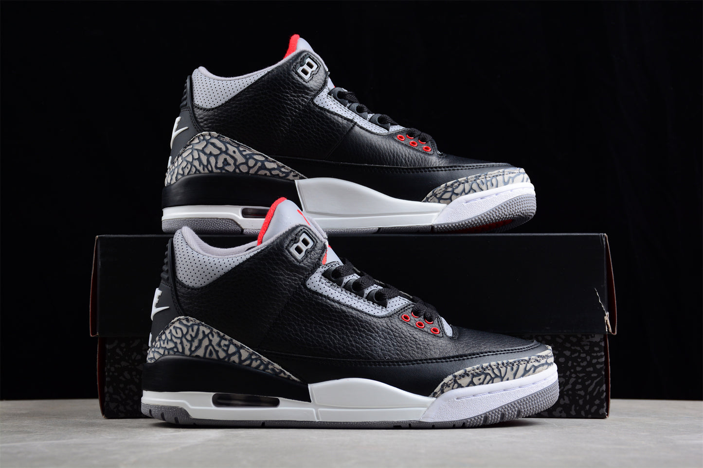 Air Jordan 3 Retro Black Cement  Shoes braveps