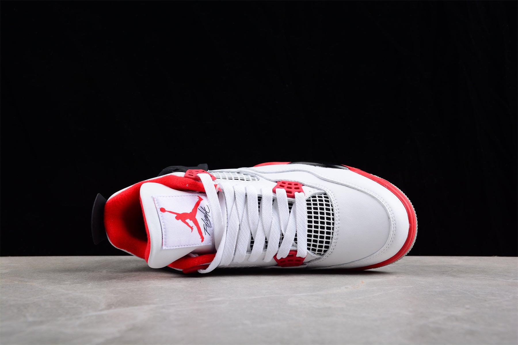 Version of Air Jordan 4 Retro "Fire Red" Shoes braveps