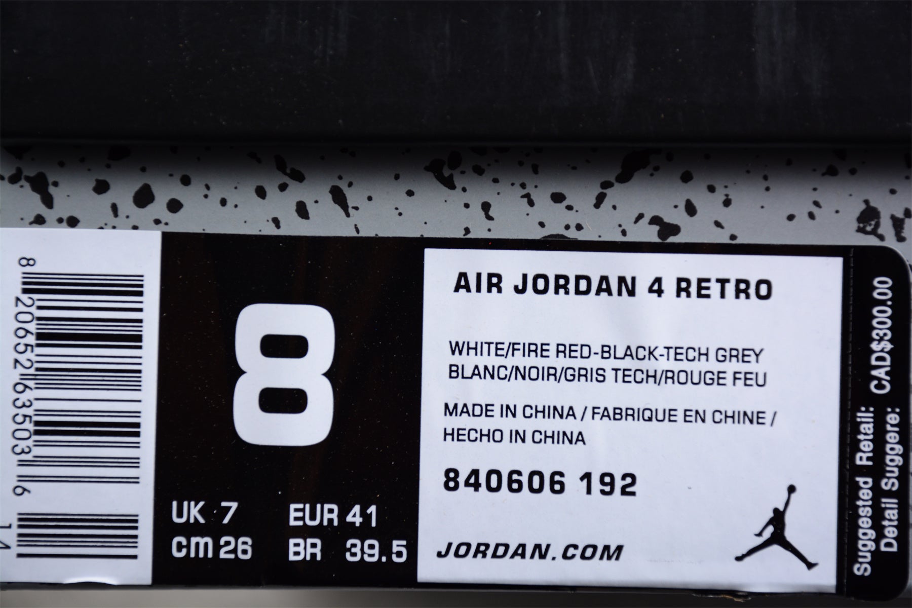 Air Jordan 4 Retro "White Cement" Shoes braveps