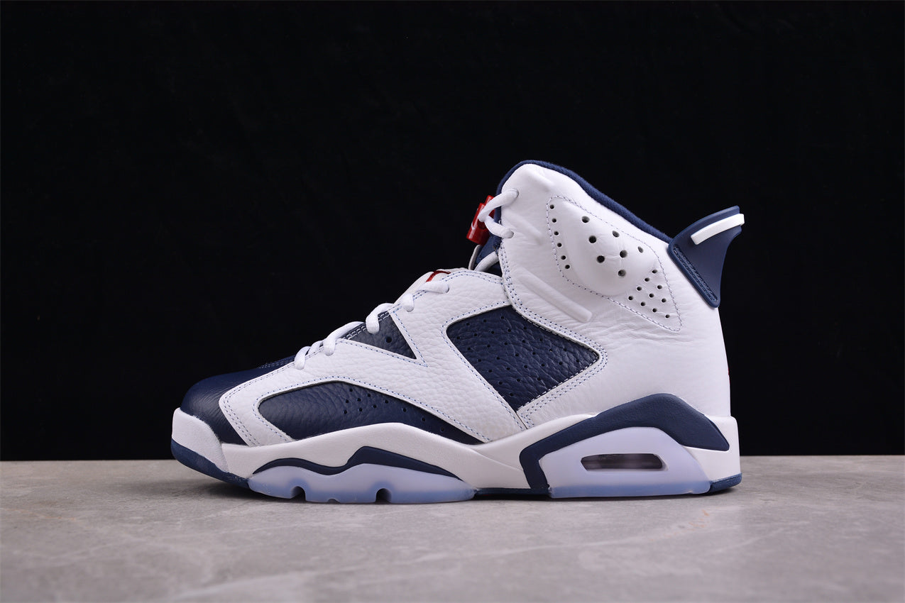 Air Jordan 6 “Olympic” Retro Dark Blue and Red  Shoes braveps