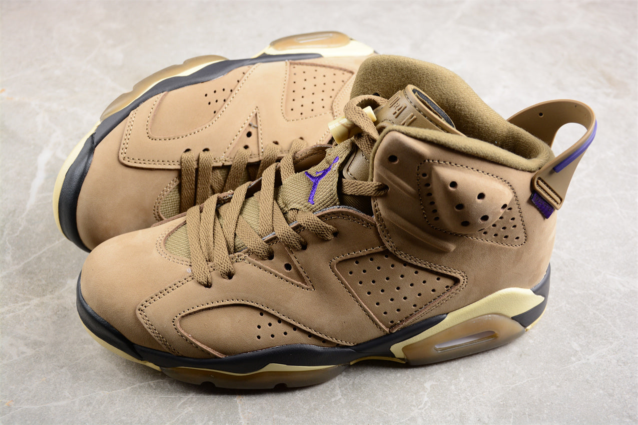 Air Jordan 6 Gore-Tex "Brown Kelp" Green  Shoes braveps