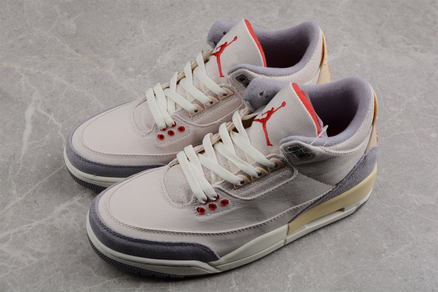 Air Jordan 3 "Muslin" 3 cement Gray Shoes braveps