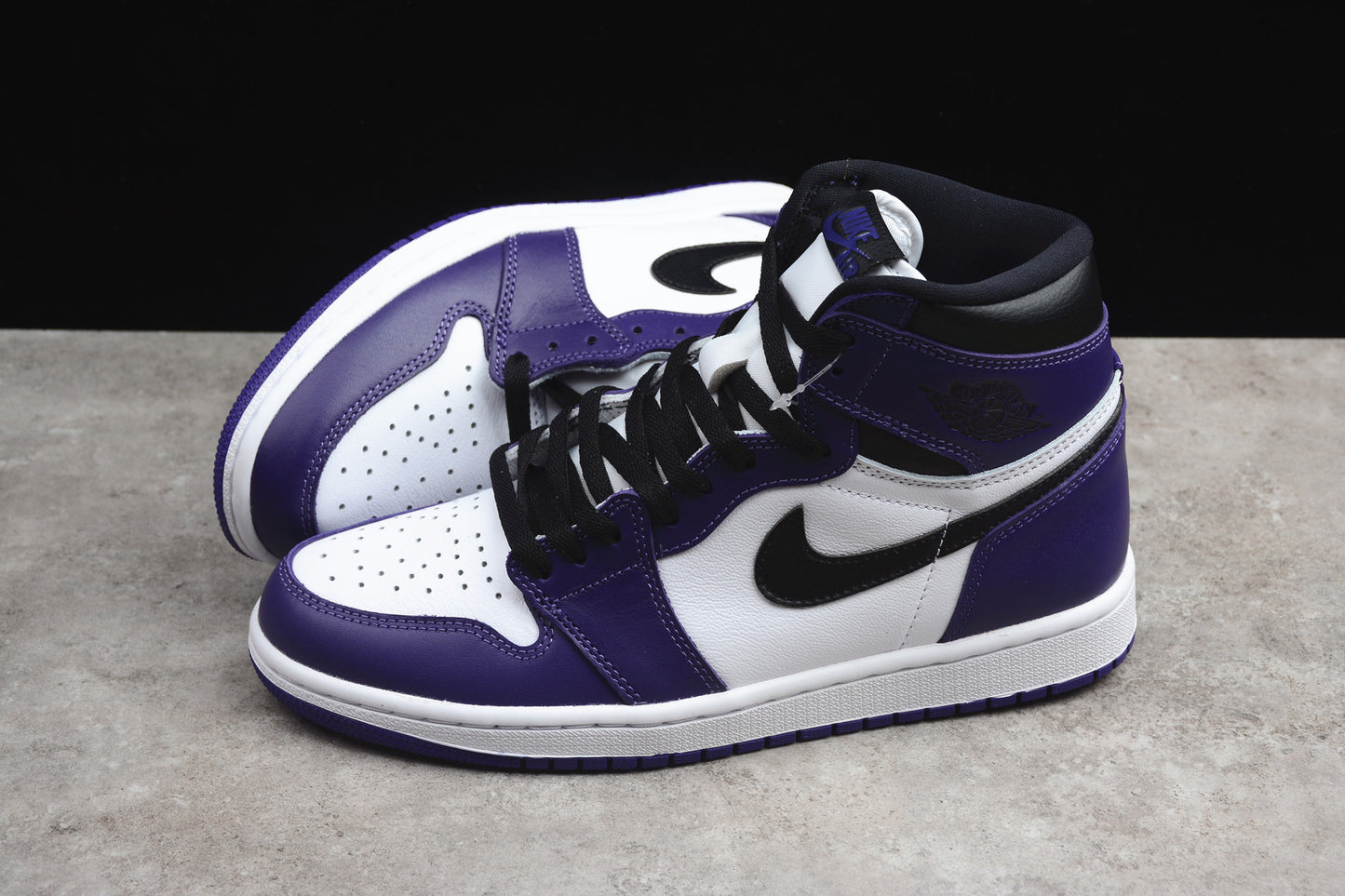 R42 CJ Jordan 1 High Top White Purple braveps