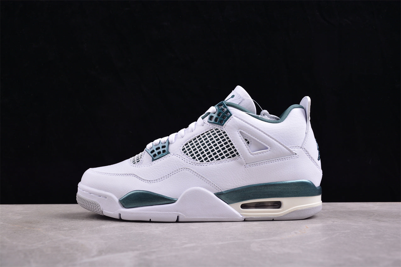 Air Jordan 4 Retro "Oxidized Gree" White Green Shoes braveps