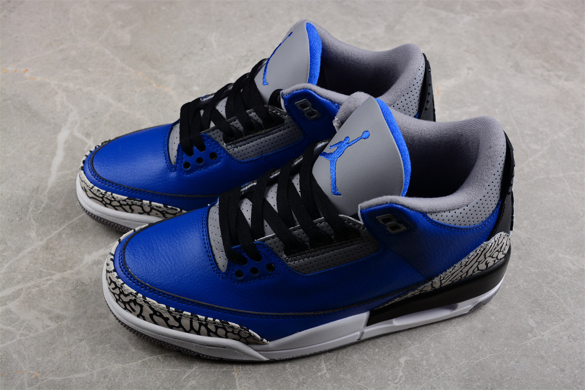 Foreign trade version of Air Jordan 3 "Varsity Royal" Shoes braveps