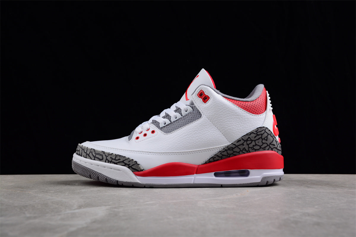 Foreign trade version of Air Jordan 3 Retro "Fire Red" Shoes braveps