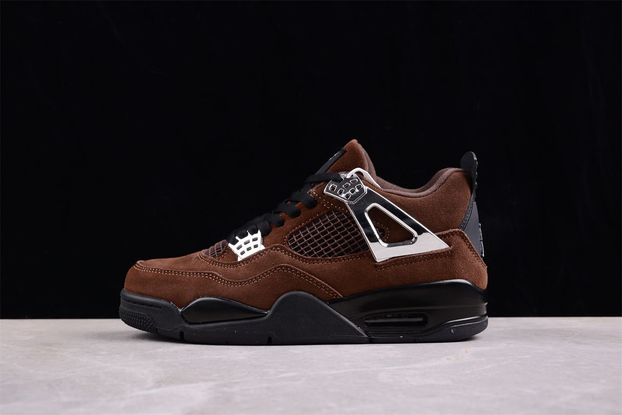 Nike Air Jordan 4 Retro "Sliver Brown" Shoes braveps