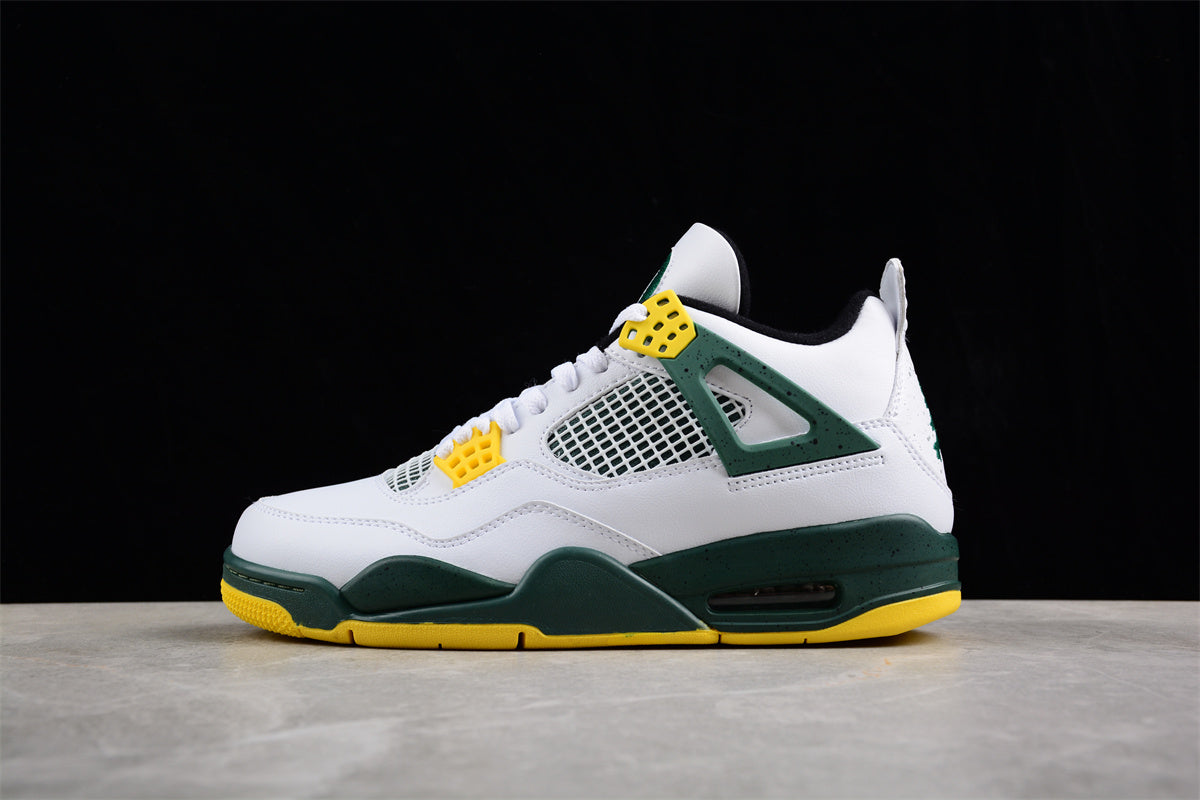 Air Jordan 4 PE Oregon White Green Shoes braveps