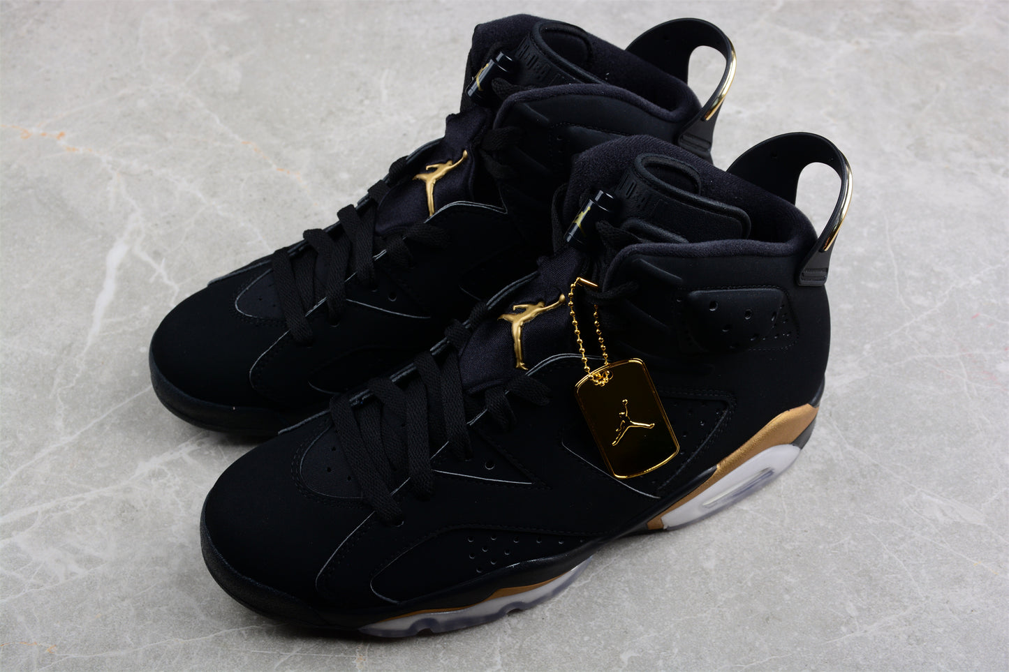 Air Jordan 6 DMP Retro Black Gold Shoes braveps