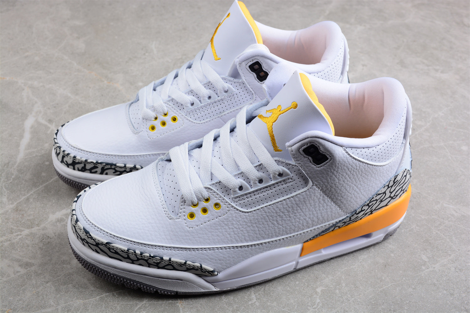 Air Jordan 3 Retro "Laser Orange" white, yellow, Shoes braveps