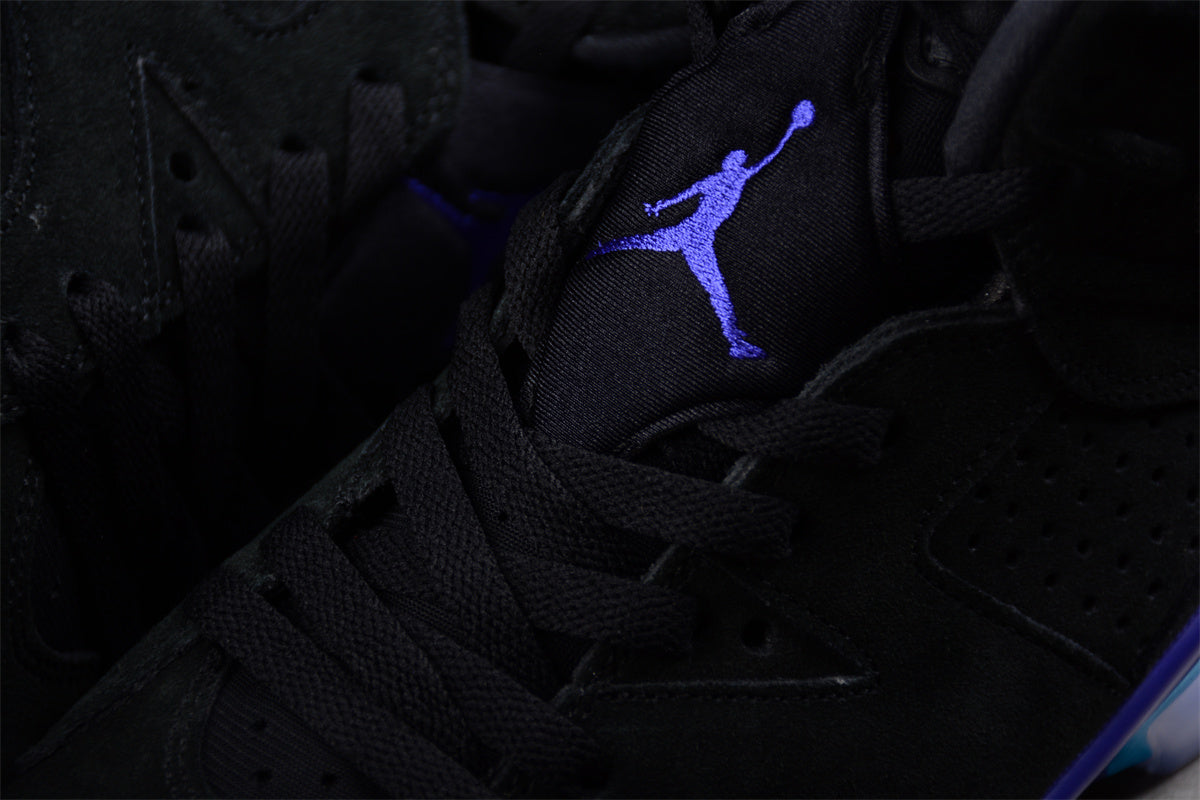 Air Jordan 6 "Aqua" Black Purple Shoes braveps