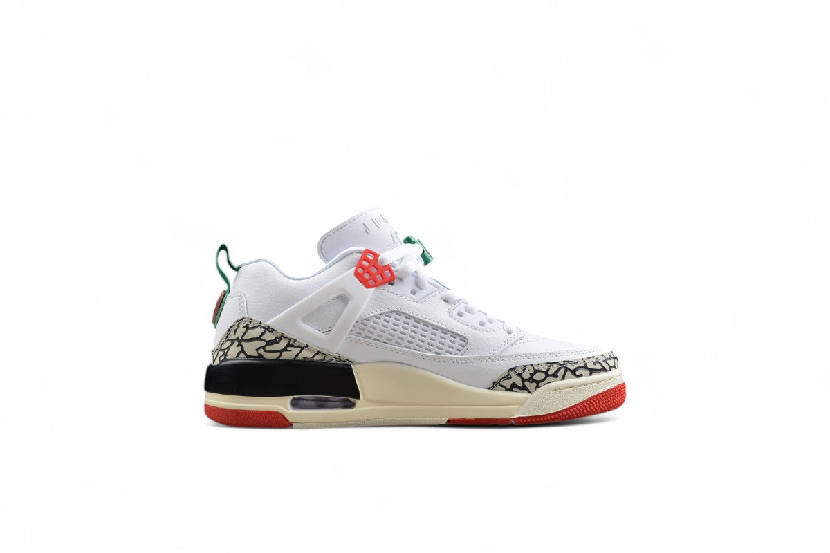 AJ 5 Spizike Low White Black and Red Shoes braveps