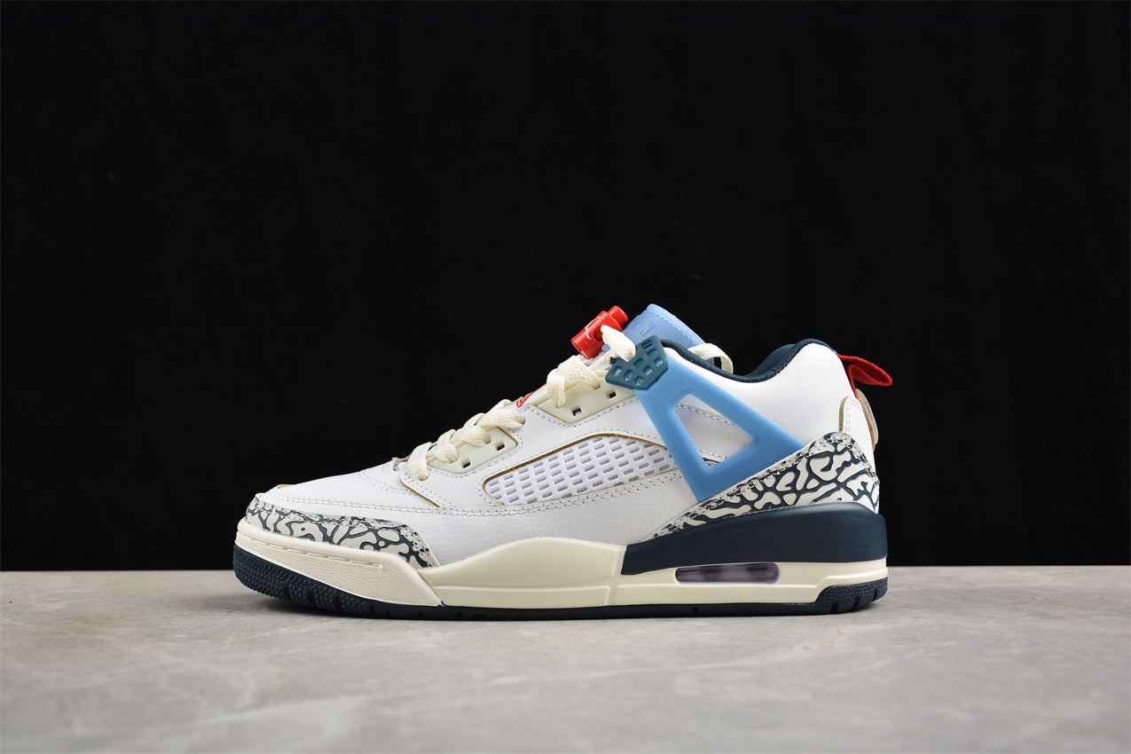 AJ 5 Spizike Low White Blue Shoes braveps